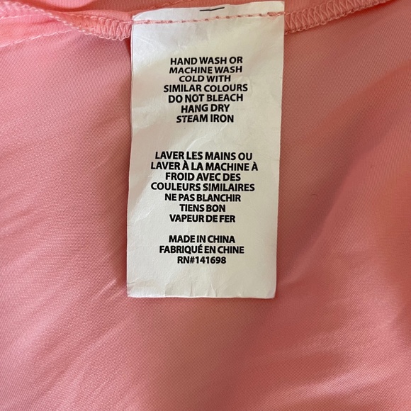 Ramy Brook Lana Pink Elastic Waist Ruffle Button Dress NWT Size Medium - Picture 11 of 12